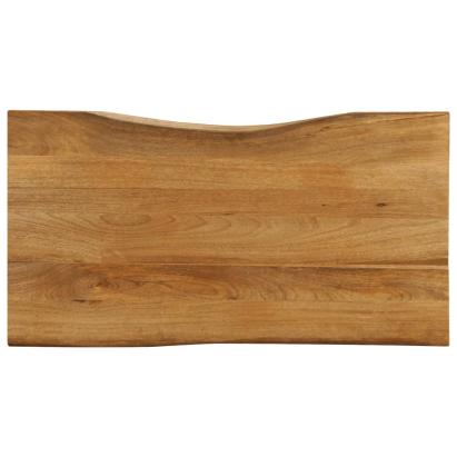 Blat masă cu margini naturale, 120x60x2,5 cm, lemn masiv mango GartenMobel Dekor