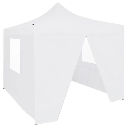 Cort de petrecere pliabil cu 4 pereți, alb, 3 x 3 m, oțel GartenMobel Dekor