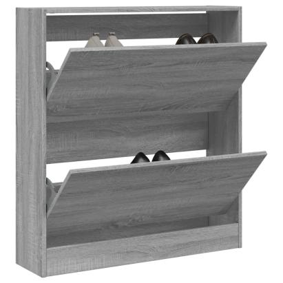 Pantofar, gri sonoma, 80x21x87,5 cm, lemn prelucrat GartenMobel Dekor