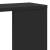 Raft de perete, negru, 100x15x70 cm, lemn prelucrat GartenMobel Dekor