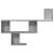 Raft de perete, gri sonoma, 100x15x70 cm, lemn prelucrat GartenMobel Dekor