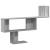 Raft de perete, gri sonoma, 100x15x70 cm, lemn prelucrat GartenMobel Dekor