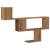 Raft de perete, lemn artizanal, 100x15x70 cm, lemn prelucrat GartenMobel Dekor