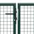 Poartă de grădină, verde, 500 x 100 cm, oțel GartenMobel Dekor