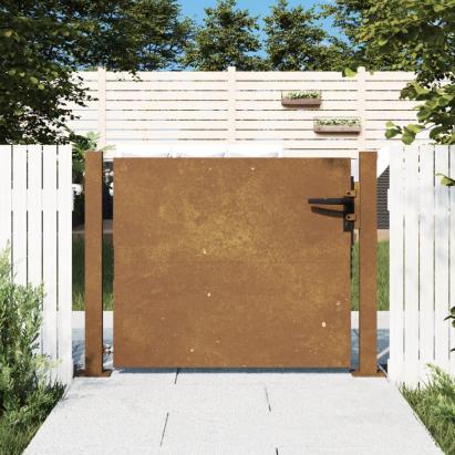 Poartă pentru grădină, 105x105 cm, oțel corten GartenMobel Dekor