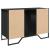 Dulap pentru chiuvetă baie, negru, 91x35x60 cm, lemn prelucrat GartenMobel Dekor