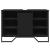 Dulap pentru chiuvetă baie, negru, 91x35x60 cm, lemn prelucrat GartenMobel Dekor