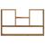 Raft de perete, lemn artizanal, 99x15x60 cm, lemn prelucrat GartenMobel Dekor