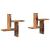 Rafturi perete, 2 buc., lemn vechi, 38x12x38 cm, lemn prelucrat GartenMobel Dekor