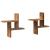 Rafturi perete, 2 buc., lemn vechi, 38x12x38 cm, lemn prelucrat GartenMobel Dekor