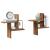 Rafturi perete, 2 buc., lemn vechi, 38x12x38 cm, lemn prelucrat GartenMobel Dekor