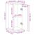 Suport prezentare cu depozitare stejar fumuriu 31x30x60 cm lemn GartenMobel Dekor