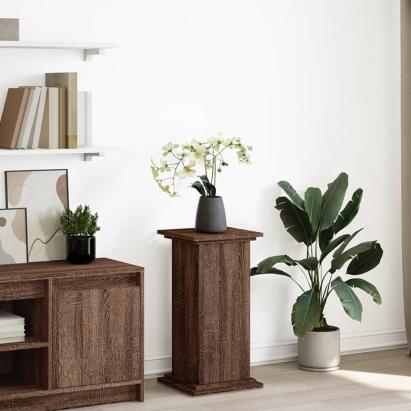 Suport prezentare cu depozitare stejar maro 31x30x60 cm lemn GartenMobel Dekor