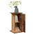 Suport prezentare cu depozitare lemn vechi 31x30x60 cm lemn GartenMobel Dekor