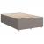 Pat box spring cu saltea, gri taupe, 120x200 cm, textil GartenMobel Dekor