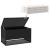 Cutie de perne de exterior Negru 100x55x55,5 cm Poly Rattan GartenMobel Dekor