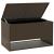Cutie de perne de exterior maro 100x55x55,5 cm Poly Rattan GartenMobel Dekor