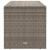 Cutie de perne de exterior gri 100x55x55,5 cm Poly Rattan GartenMobel Dekor