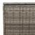 Cutie de perne de exterior gri 100x55x55,5 cm Poly Rattan GartenMobel Dekor