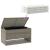 Cutie de perne de exterior gri 100x55x55,5 cm Poly Rattan GartenMobel Dekor