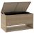 Cutie de perne de exterior Bej 100x55x55,5 cm Poly Rattan GartenMobel Dekor