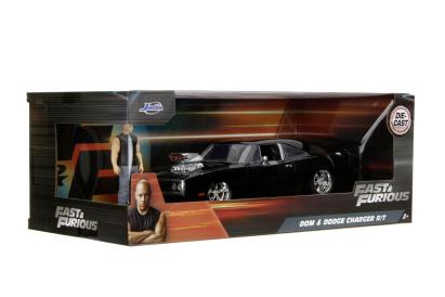 JADA FAST AND FURIOUS SET FIGURINA DOM SI MASINUTA METALICA DODGE CHARGER 1970 SCARA 1 LA 24 SuperHeroes ToysZone