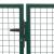 Poartă de grădină, verde, 350 x 100 cm, oțel GartenMobel Dekor