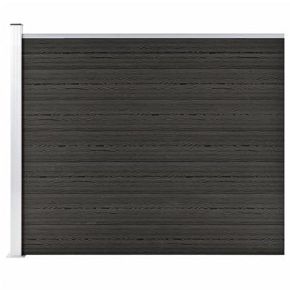 Panou de gard, gri, 175x146 cm, WPC GartenMobel Dekor