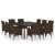 Set mobilier de grădină, 11 piese, maro, poliratan GartenMobel Dekor