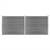 Set panouri gard, 353x146 cm, gri, WPC   GartenMobel Dekor