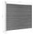 Set panouri gard, 353x146 cm, gri, WPC   GartenMobel Dekor