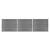 Set panouri gard, 526x146 cm, gri, WPC   GartenMobel Dekor