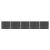 Set panouri gard, 872x146 cm, gri, WPC   GartenMobel Dekor