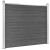 Set panouri gard, 353x146 cm, negru, WPC   GartenMobel Dekor