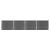 Set panouri gard, 699x146 cm, negru, WPC   GartenMobel Dekor