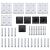 Set panouri gard, 699x146 cm, negru, WPC   GartenMobel Dekor