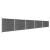 Set panouri gard, 872x146 cm, negru, WPC GartenMobel Dekor
