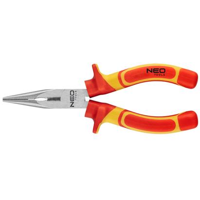 Cleste cu cioc semirotund si muchie taietoare 6" 1000V VDE NEO TOOLS 01-223 HardWork ToolsRange