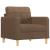 Set de canapele cu perne, 4 piese, maro, textil GartenMobel Dekor