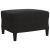 Set de canapele cu perne/rulouri, 3 piese, negru, catifea GartenMobel Dekor