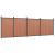 Panouri pentru gard, maro, 699x186 cm, WPC GartenMobel Dekor