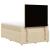 Pat box spring cu saltea, crem, 120x200 cm, textil GartenMobel Dekor