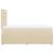 Pat box spring cu saltea, crem, 120x200 cm, textil GartenMobel Dekor