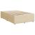 Pat box spring cu saltea, crem, 120x200 cm, textil GartenMobel Dekor