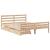 Cadru de pat fără saltea, 135x190 cm, lemn masiv de pin GartenMobel Dekor