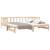 Pat de zi extensibil, 2x(80x200) cm, lemn masiv de pin GartenMobel Dekor