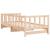 Pat de zi extensibil, 2x(80x200) cm, lemn masiv de pin GartenMobel Dekor