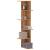 Raft colț perete stejar artizanal 36,5x36,5x140cm lemn compozit GartenMobel Dekor
