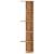 Raft colț perete stejar artizanal 36,5x36,5x140cm lemn compozit GartenMobel Dekor