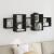 Raft de perete, negru, 129x18x42 cm, lemn prelucrat GartenMobel Dekor